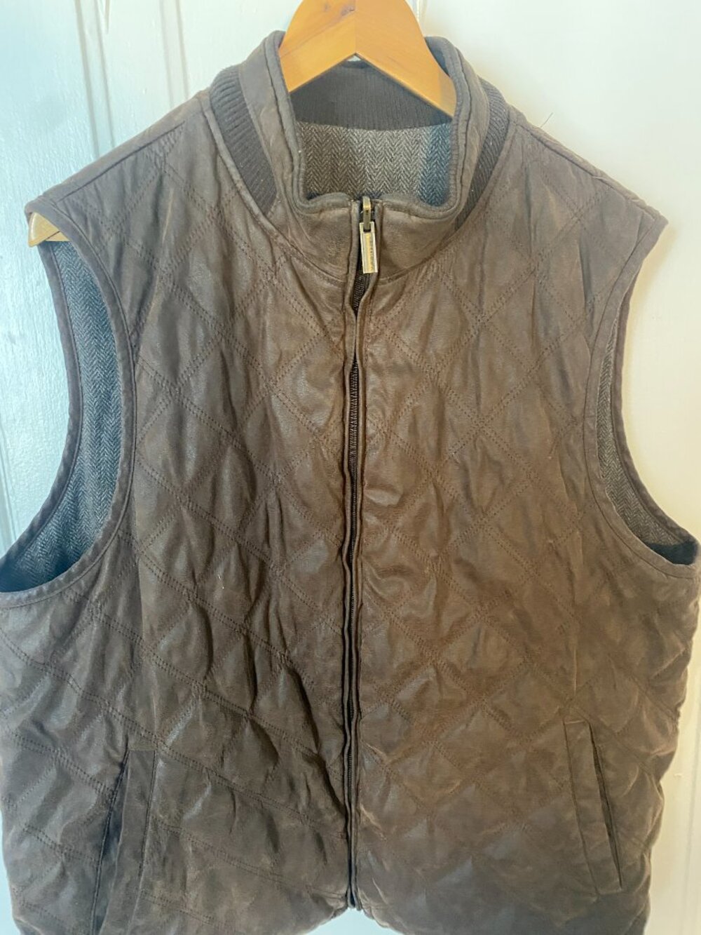 Men's Johnston & Murphy Diamond-Quilted Reversible Vest